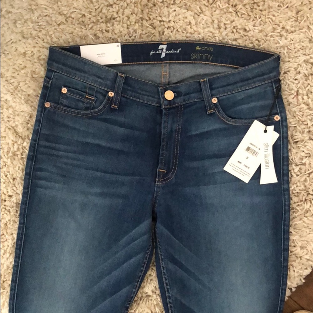 BRAND NEW 7 for all Mankind Slim Illusion Jeans! - Picture 2 of 6